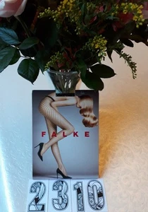 Falke 41138 Fishnet Tights in BLACK Size : Large Modern Classics BNIP - Picture 1 of 4
