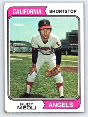 1974 Topps Rudy Meoli #188 California Angels Shortstop Vintage MLB Card - Image 1 of 2
