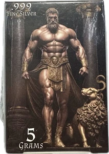 999 Fine Silver Pan Silver Company 5 Grams Art Bar Limited SEALED Hercules - Picture 1 of 4