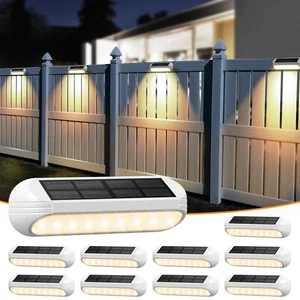 Outdoor Solar Lights for Outside, 10 Pack Bright Solar Fence Lights with Mult... - Foto 1 di 7