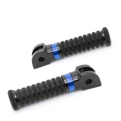 RRING Blue Grip Front Foot Pegs For BMW R nineT Scrambler 17 18 - Image 1 of 4