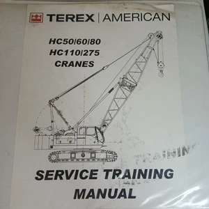 Terex American HC50 HC60 HC80 HC110 HC275 Kran Werkstatt Service Schulungshandbuch - Bild 1 von 12