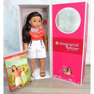 American Girl Nanea Doll 1940s Meet Outfit Necklace Hair Flower Book Box New - Image 1 of 4