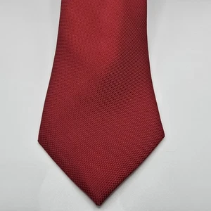 Roundtree & Yorke rote einfarbige Seidenkrawatte für Herren USA, 59x4 - Bild 1 von 3