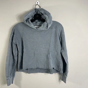 Treasure & Bond Girls 8-10 (M) Hoodie Sweatshirt Pullover Cropped Grayish Blue - Picture 1 of 9