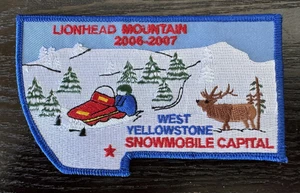 PARCHE CHAQUETA CAPITAL MOTO DE NIEVE LIONHEAD MOUNTAIN - WEST YELLOWSTONE -2006-2007 - Imagen 1 de 2