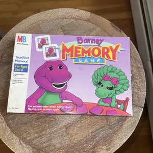 Vintage  BARNEY Memory Game 1993 Milton Bradley BABY BOP HTF 70 Cards Matches - Picture 1 of 9