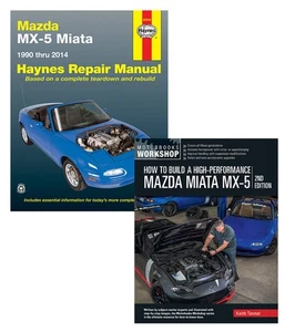 Mazda Miata MX 5 How to Build High-Performance 90-14 Haynes Manual 2 Book Set - Picture 1 of 3