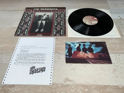 THE RESIDENTS INTERMISSION  rare 1st edition vinyl LP + extras (post card +note) - Image 1 of 4