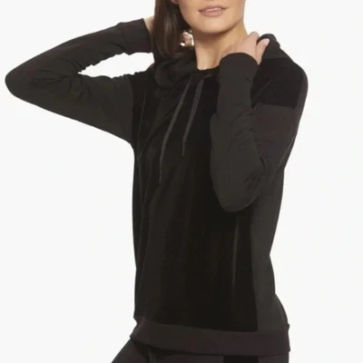 Beyond Yoga Black Shine On Velvet Front Hoodie Size Medium - Image 1 of 4