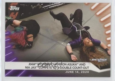 2021 Topps WWE Women's Division Purple /99 Asuka Nia Jax #27 - Image 1 of 2