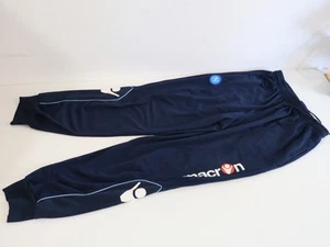 Napoli Macron Training Player Issue Trousers XL Navy - Picture 1 of 6