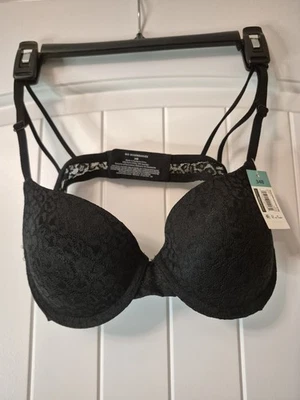 Sujetador push up diario 34B de encaje negro No Boundaries nuevo con etiquetas Foto 1 de 4
