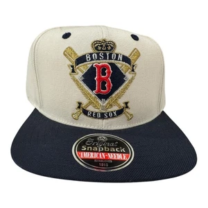 Vintage Boston Red Sox Snapback Hat American Needle Cooperstown NWT - Picture 1 of 11