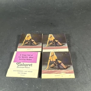 Matchbook 4 Cabaret Burlesque Strip Club Las Vegas NV Girlie 30 Strike - Bild 1 von 4