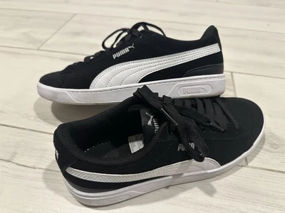 Puma Vikky V3 Lace Up  Womens Black & White Sneakers Casual Shoes Size 7.5 - Image 1 of 4