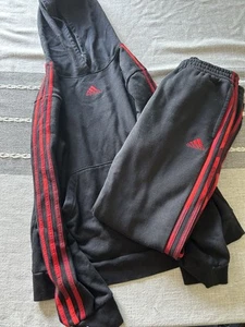 Adidas Youth Xl Matching Sweatshirt And Sweatpant Lot - Picture 1 of 4