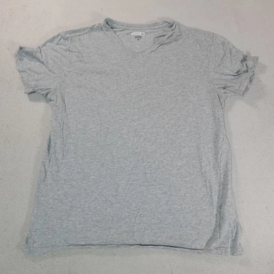Lacoste Shirt Mens XL Gray Sleepwear Lounge Tee V Neck Supima Cotton Lightweight - Image 1 of 4