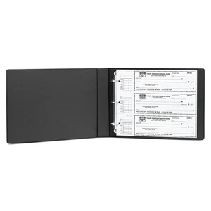 3 Ringe Scheckordner für End-Stub Schreibtischbuch Schecks, 3 auf einer Seite, passend für 3 & 9 Hol... - Bild 1 von 9