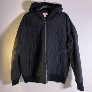 Chaqueta True Religion Para Hombre Grande Negra Nueva con Etiquetas FSHN BOMR JKT Acolchada Sudadera con Capucha Nylon Logo - Imagen 1 de 19