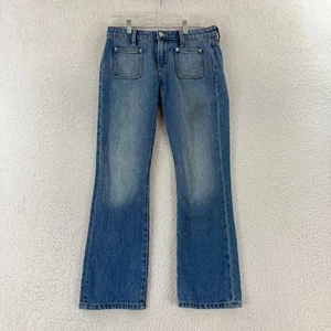 Current/Elliott The Cropped Boot Jeans Womens Size 26 Blue Denim Mid-Rise Casual - Picture 1 of 14