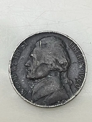 1960 Us 5 Cent Coin No Mint Mark - Image 1 of 2