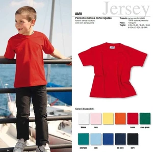 T-shirt bambino in cotone Effepi 862/R Bianco e Colorato - Picture 1 of 2