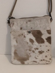 Myra Bag Cowhide Leather Crossbody Purse - Picture 1 of 12