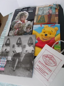 Vntg Lot 5 NOS Collectible Advertising Colorful Paper Shopping Bags Excellent! - Picture 1 of 17