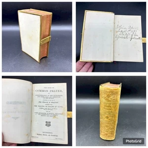 Antique Hardback Common Prayer Book Church Services Book Inscribed (1 Aug 1877) - Picture 1 of 16