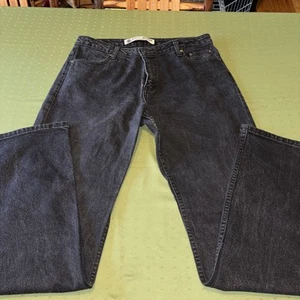 Harley Davidson Womens Size 14 L Boot Cut Motorclothes Black Denim Jeans - Picture 1 of 8