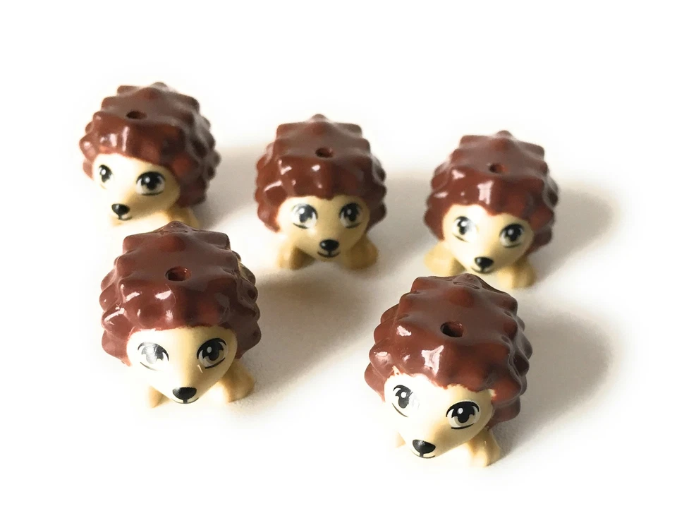 LEGO ® 5 Igel in sandfarben / braun LEGO ID 6019107 NEUWARE