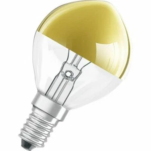 1x Osram Kopfspiegellampe vergoldet gold E14 25W warmweiß EEK: G (Spekt A bis G) - Bild 1 von 3