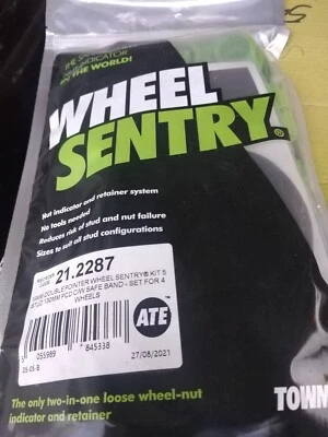 TOWMATE 19MM DOUBLE POINTER WHEEL SENTRY KIT 5 STUD 130MM PCD C/W SAFE BAND – SET OF 4