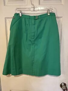 Vintage IZOD 14 Skort Shorts Under Skirt Kelly Green Golf Tennis Hiking Walking