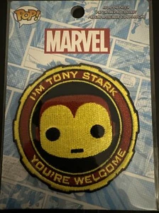 Official Pop! Marvel Tony Stark Iron Man Embroidered Iron-On Patch New - Picture 1 of 2