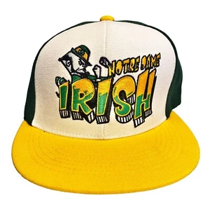 Notre Dame Fighting Irish Logo Spellout Top Of The World SnapBack Hat - Picture 1 of 8