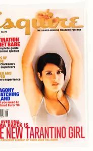 SALMA HAYEK EURO FOOTBALL CUP TEAM ENGLAND JEREMY CLARKSON S&M Esquire magazine - Picture 1 of 2