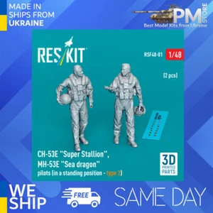 Reskit RSF48-0081 1/48 CH-53E "Super Stallion", MH-53E "Sea dragon" pilotes - Photo 1 sur 3