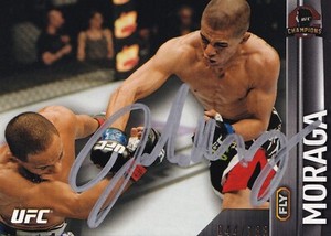 John Moraga Signed 2015 Topps UFC Champions Black Card #68 #d/188 Autograph 155