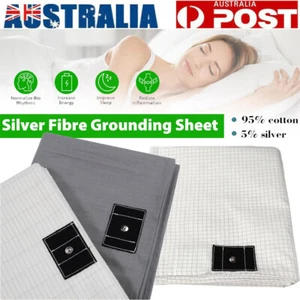 Earthing Sheet with Grounding Connection Cord Conductive Grounding Mat for Sleep - Picture 1 of 28