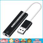 2 in 1 Externe Soundkarte USB zu 3,5mm Headset Mikrofon Adapter (Schwarz) _