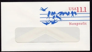 Scott #U620 Birds Nonprofit Stamped Entire Window Envelope - Picture 1 of 1