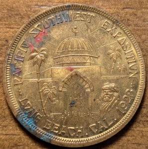 1928 Long Beach, California Dobyns Footwear & Radio Pacific Southwest Expo Token - Picture 1 of 4