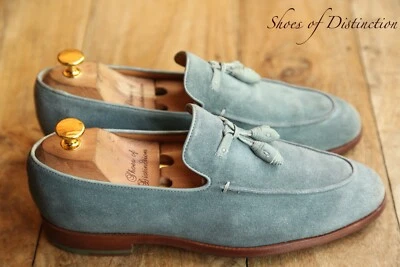 Paul Smith Azul Gamuza Borlas Zapatos Mocasines Para Hombre Reino Unido 7 EE. UU. 8 Hecho en Italia Foto 1 de 4
