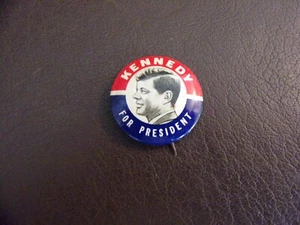 Vintage Campaign Pin "Kennedy For President" Pressed Tin - Picture 1 of 5