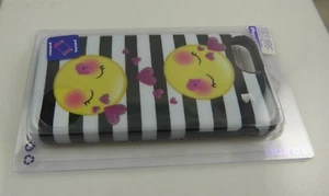 emoji Fits Iphone 6 , 7   phone case hearts striped kisses cover - Picture 1 of 6