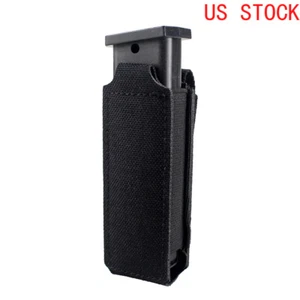 Elastic Molle Single Pistol Magazine Pouch Open Top Magazine Holder Tool Pouch - Picture 1 of 10