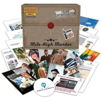 Murder Mystery Case File Mile High Murder Dinner Party Detective Game - Image 1 of 4