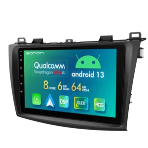 9" M3BLA12S 8Core Android Auto 13 Car Play Head Unit GPS Stereo For Mazda 3 2012 - Picture 1 of 22